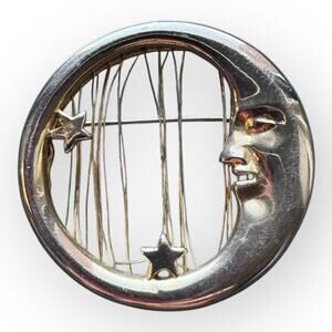 Vintage "Man In The Moon" Brooch